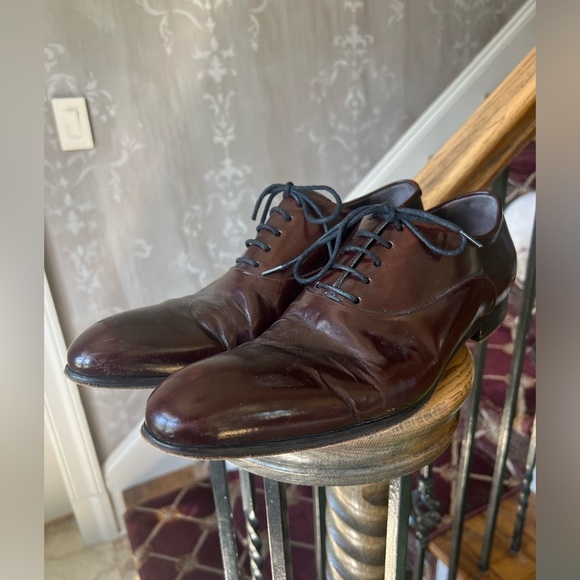 LODING men’s size 10, Oxford, Burgundy, Brown color, excellent condition - Picture 5 of 15